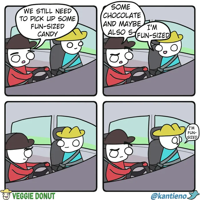 Comics About A Pair Of Friends And Being Fun-Sized veggiedonut