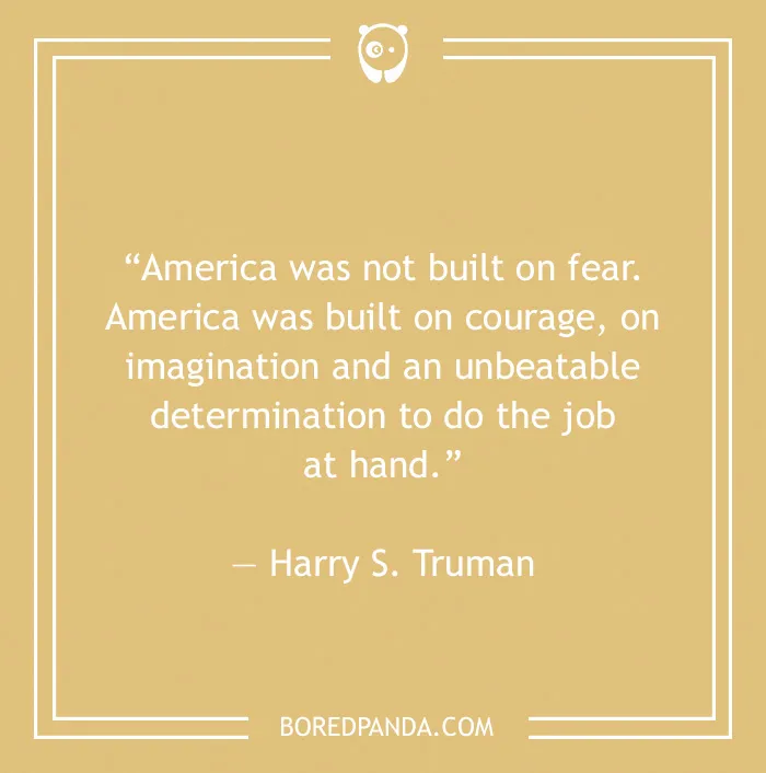 Harry S. Truman quote on courage and determination 