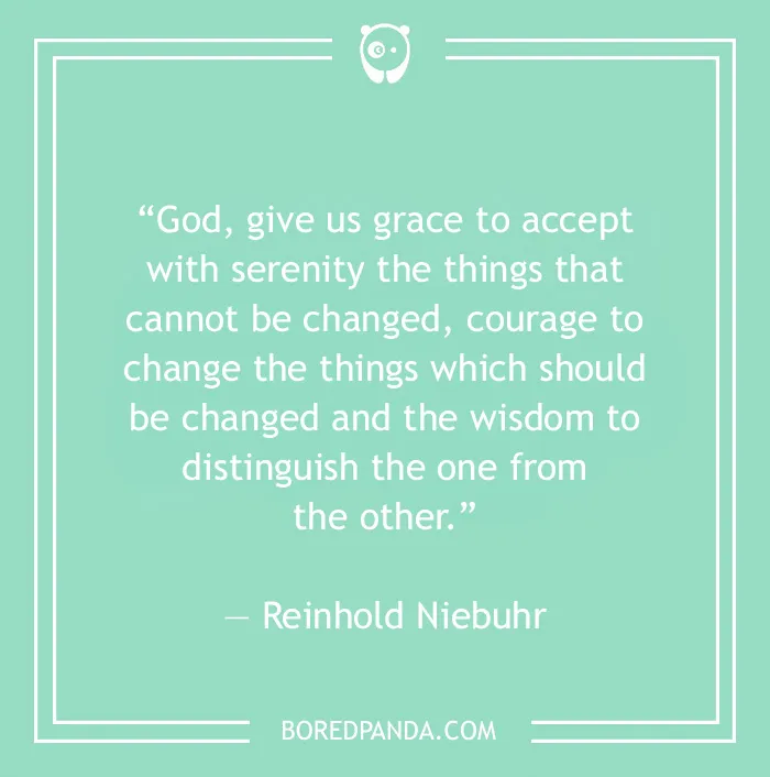 Reinhold Niebuhr quote on acceptance 