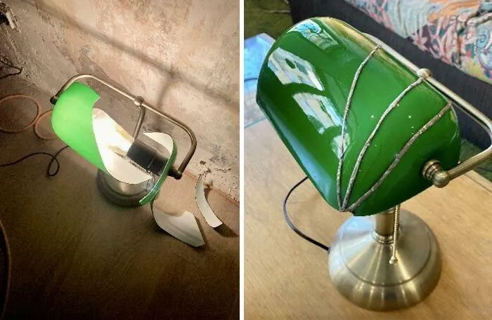 I Fixed My Lamp Using The Stained Glass Soldering Technique, I Was Told You Guys Might Like It