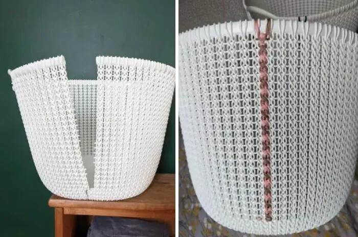 Así he arreglado un par de cestos de colada
