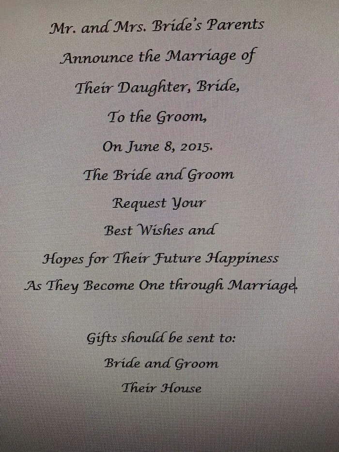 “I Rescinded My Acceptance”: 30 Times People Called Out Entitled Wedding And Party Invitations
