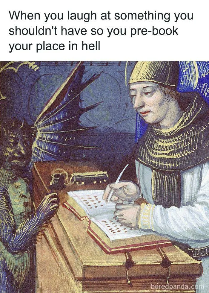 48 Hilarious Paintings From The “Ancient Memez” Instagram Account