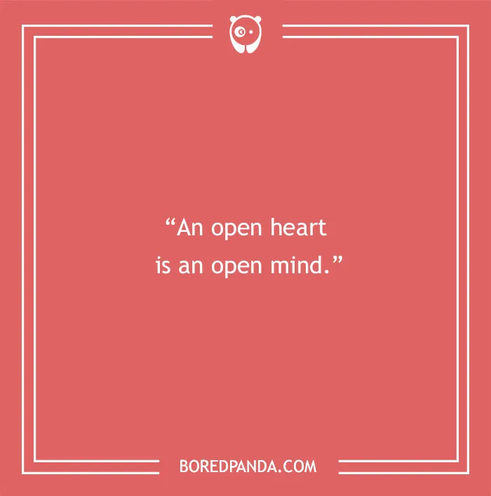 Dalai Lama quote on open heart
