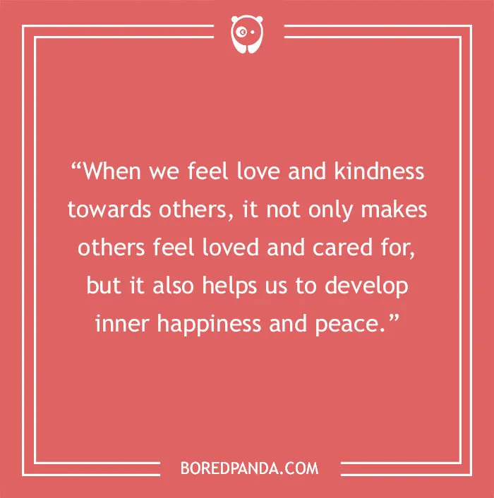 Dalai Lama quote about love and kindness