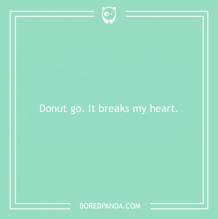 A Lovey-Dovey Donut Pun
