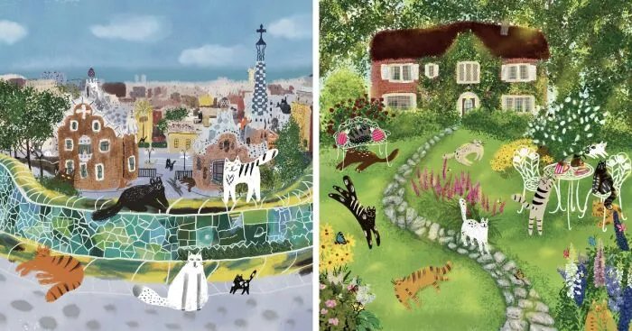 I Created Whimsical Cat Illustrations To Make Our World A Bit Happier (11 Pics)