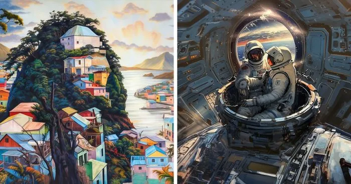 20 Hidden Portraits In Midjourney Landscapes