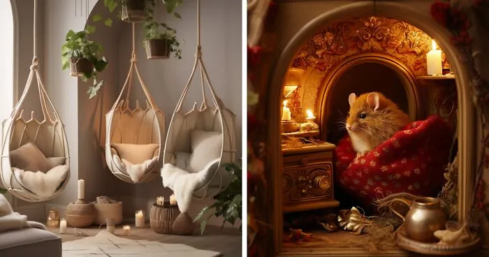 I Asked AI To Decorate These Houses For Local Wildlife In The Style Of Cottagecore (19 Pics)