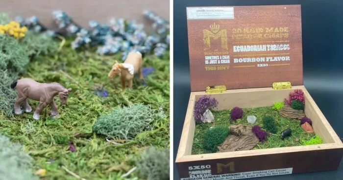 I Make Mini Worlds Out Of Real Flowers And Mosses (22 Pics)