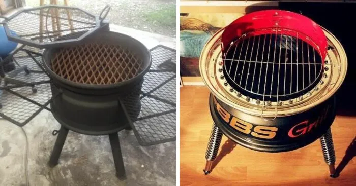 DIY: How To Make A Fire Pit BBQ Out Of Old Car Rims