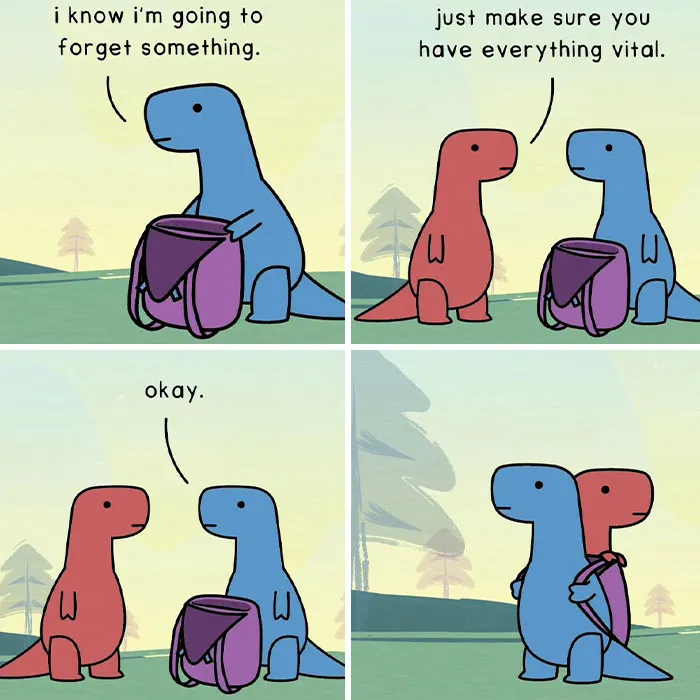 40 Witty And Heartfelt Comics By "Dinosaur Couch" (New Pics)