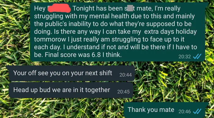 Food Retail Is A Nightmare At The Moment, But This Response From My Manager Is Perfect. Thanks, Boss, It Really Means A Lot To Me