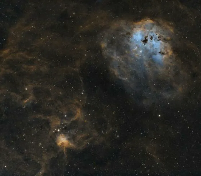 Ic410 And Ic417 - The Tadpoles Nebula And The Spider Nebula