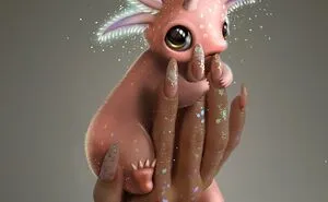 I Do My Own Manicure And Illustrate Imaginary Creatures Matching Its Style (11 Pics)