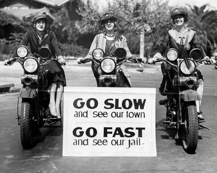 Motorcycle Female Officers, Los Angeles, 1927