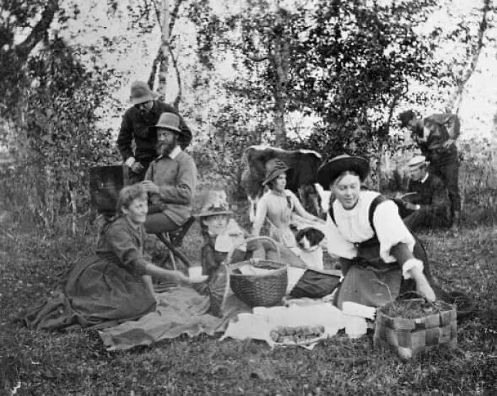 Friends Having A Picnic 137 Years Ago!