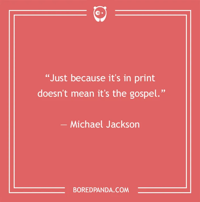 Michael Jackson quote