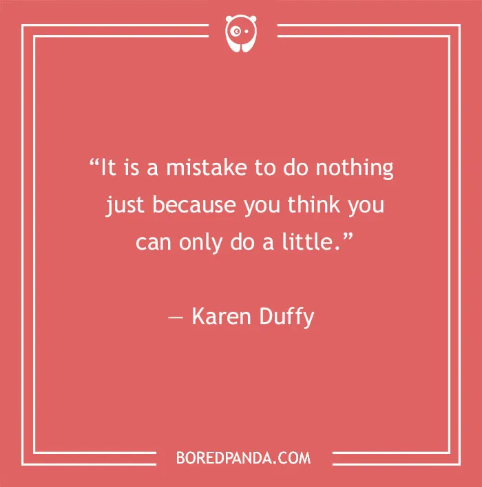 Karen Duffy quote on working hard