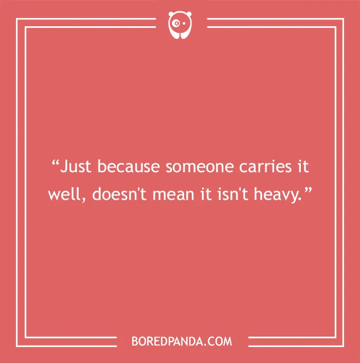 Quote about carrying
