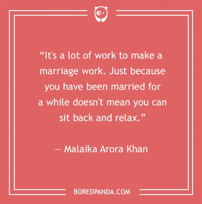 Malaika Arora Khan quote about life after marriage