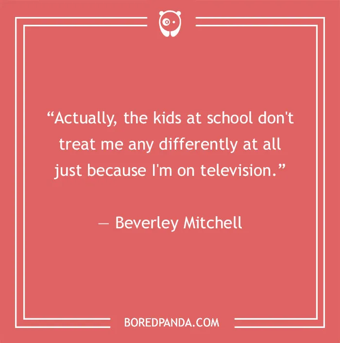 Beverley Mitchell quote about kids