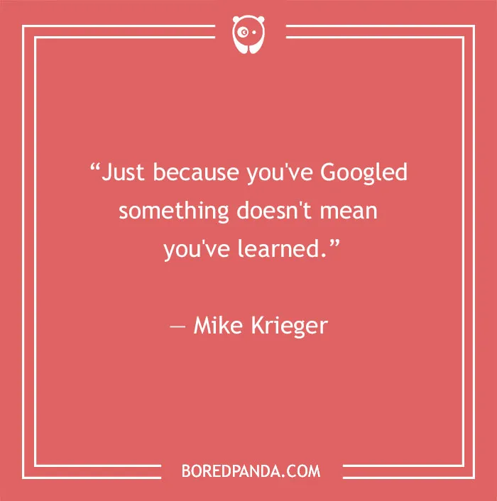 Mike Krieger quote on knowledge