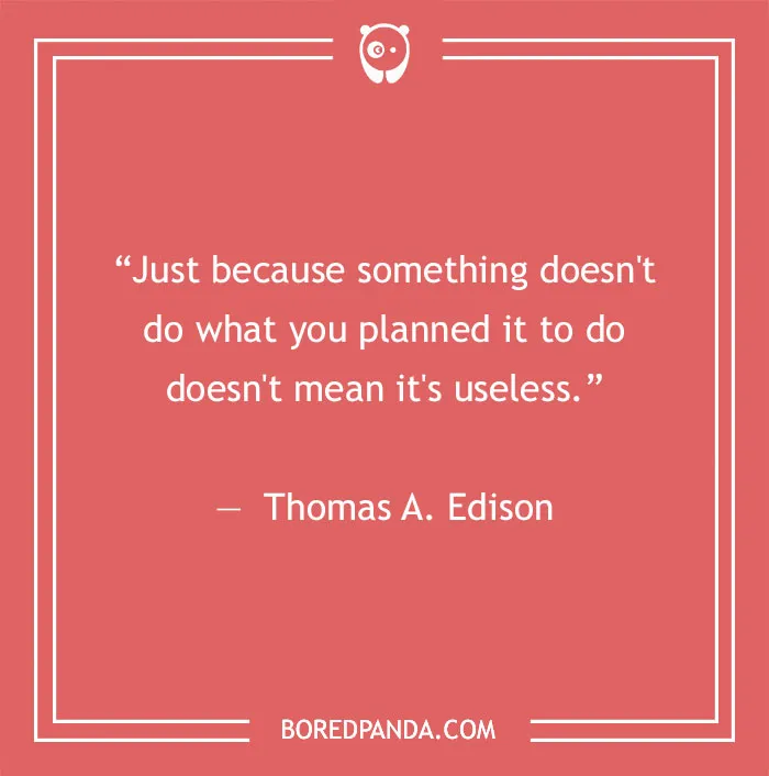 Thomas A. Edison quote
