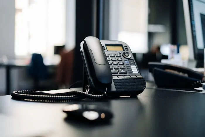 Telephone on the table