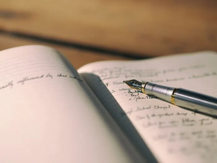 paper with pen