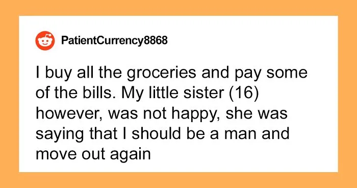 “Be A Man And Move Out”: Guy Has Enough Of His Mean Little Sister, Gets Revenge