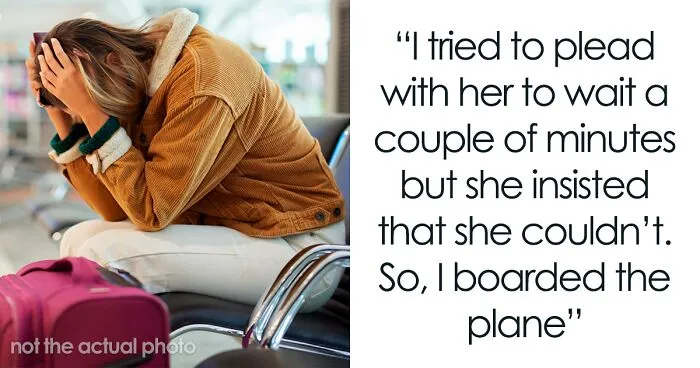 Man Is Done With Wife Always Making Them Miss Flights, Boards Plane Alone And Leaves Her Behind