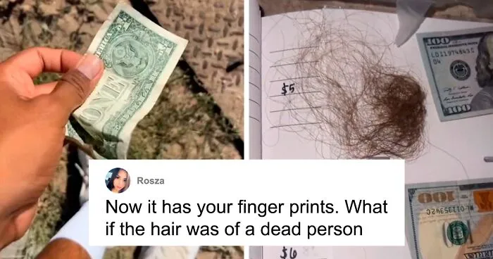 Person Goes Viral After Finding A "Sketchy" Stash Of Money Buried In The Sand