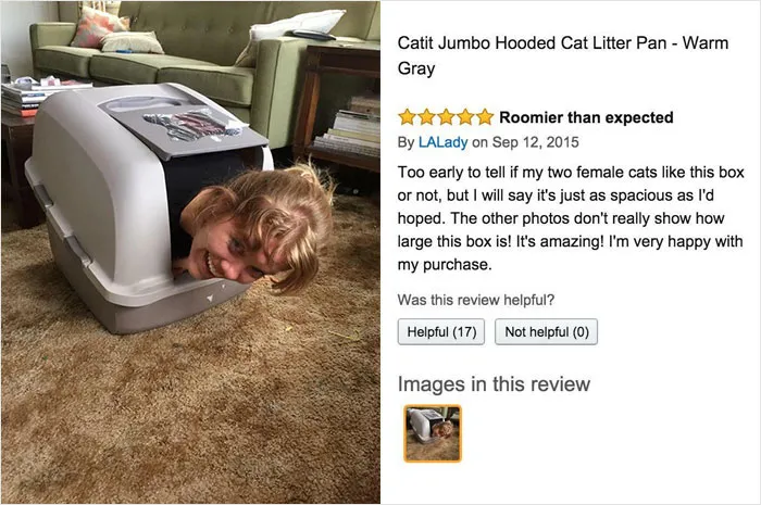 This Woman's Review Of A Litter Box On Amazon