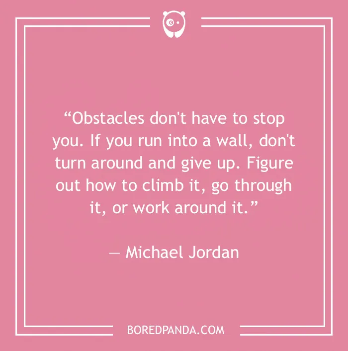 Michael Jordan quote on obstacles 