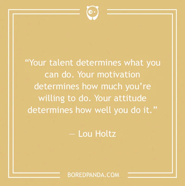 Lou Holtz quote on being determined 
