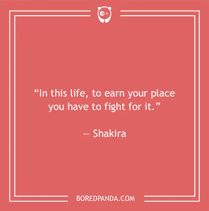 Shakira quote on strength 