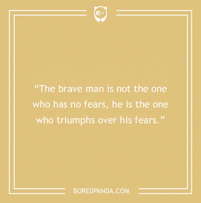 Nelson Mandela quote on bravery 