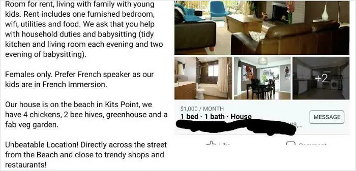 For Market Price, You Can Clean Our House And Watch Our Kids!