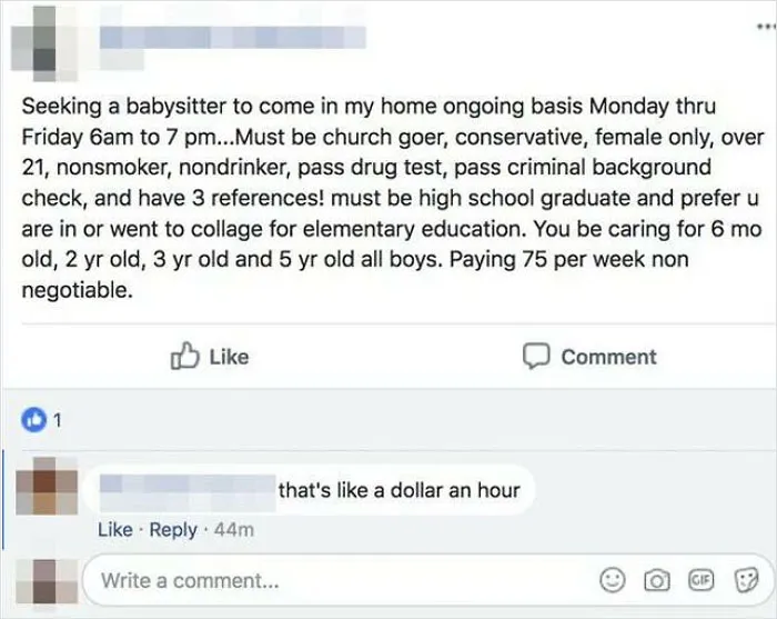 Babysitter Wanted, Must Be In Collage
