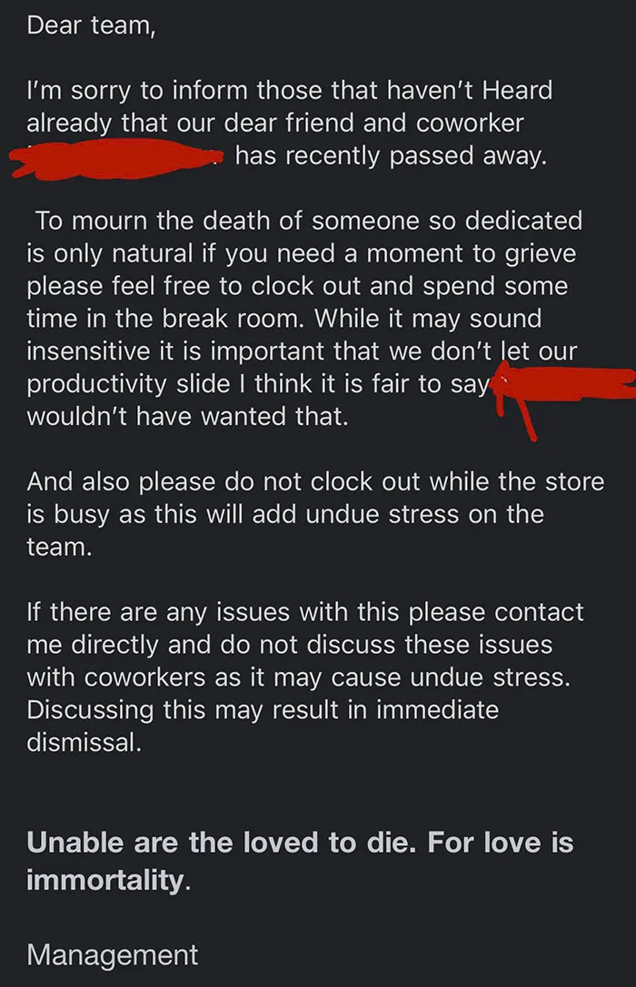 So My Best Friend Just Got This Email From Work
