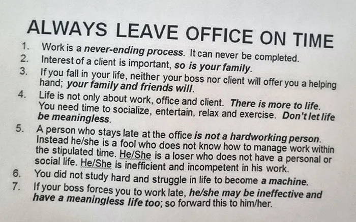 I Found This Posted In My New Office