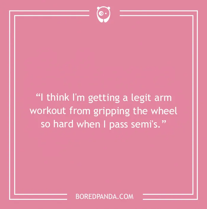 Road trip joke about passing semi's
