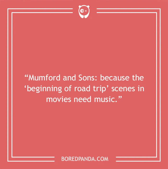 Road trip joke about "Mumford and Sons"