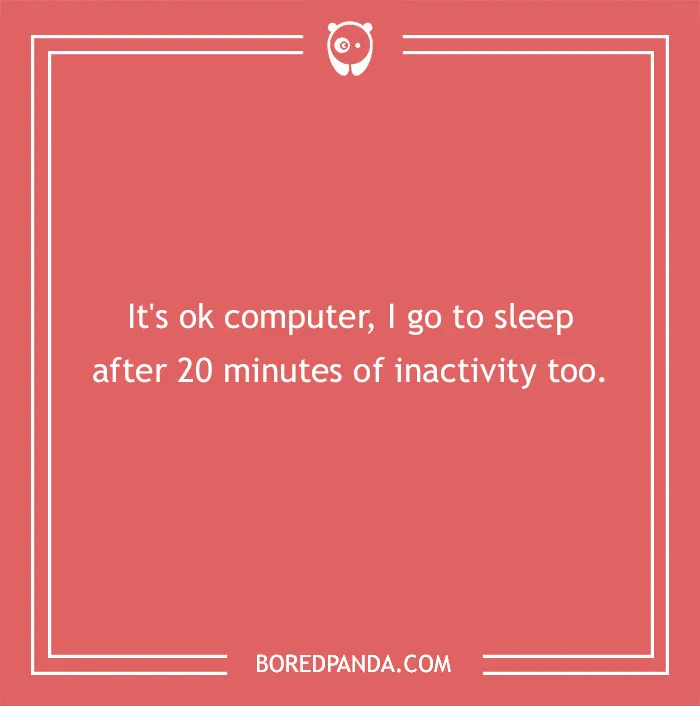 IT joke about sleep mode
