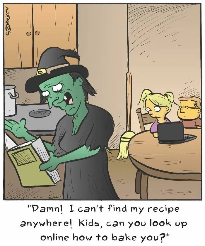 This Comics Artist Makes People Laugh With Single-Panel Jokes, And Here's The Halloween Edition (50 Pics)