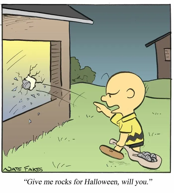 This Comics Artist Makes People Laugh With Single-Panel Jokes, And Here's The Halloween Edition (50 Pics)