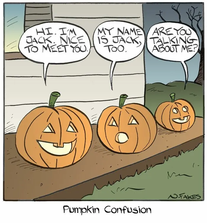 This Comics Artist Makes People Laugh With Single-Panel Jokes, And Here's The Halloween Edition (50 Pics)