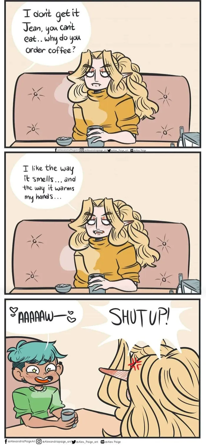 44 Humorous Comics About Supernatural Beings Living Simple Everyday Lives Created By This Artist