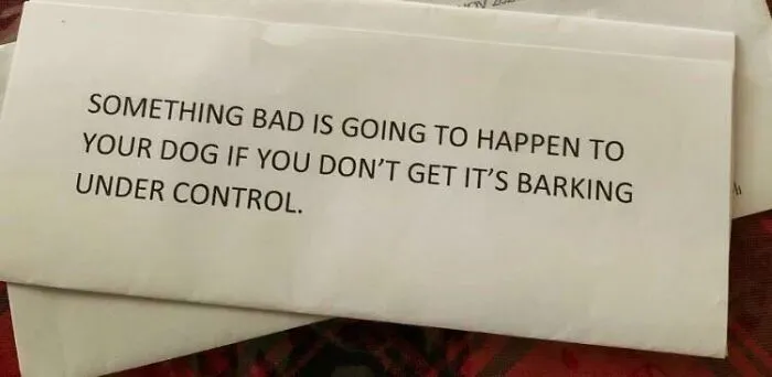 Someone Anonymously Sent This To My Neighbor
